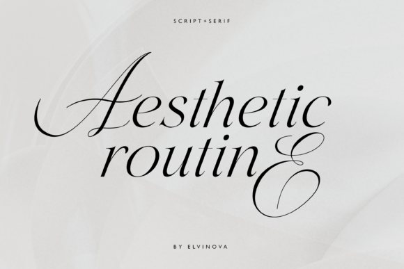 Aesthetic Routine Duo: An Elegant Font Pairing