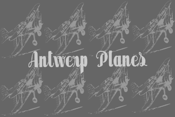Antwerp Planes: A Vintage Font with a Military Map Soul