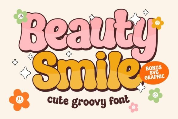 Beauty Smile: A Groovy Retro Font for Playful Design