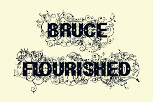 Bruce Flourished: A Distressed Serif for Vintage Display