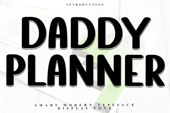 Daddy Planner: A Unique Font for Creative Projects