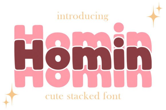 Homin: A Stacked Font for Creative Versatility