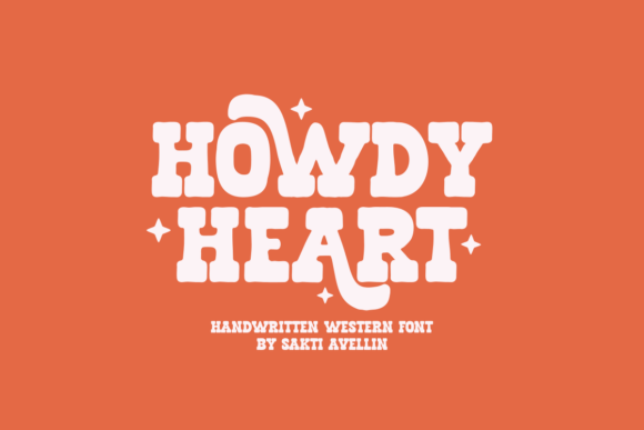 Howdy Heart: A Whimsical Western Typeface for Bold Designs
