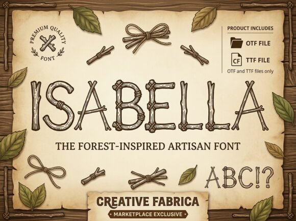 Isabella: The Forest-Inspired Font for Rustic Designs