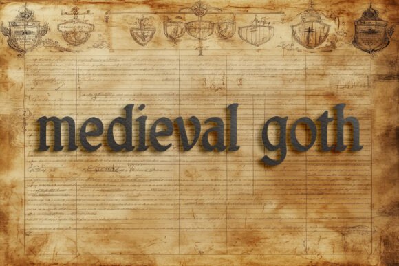 Medieval Goth: A Modern Twist on Dark, Dramatic Typography