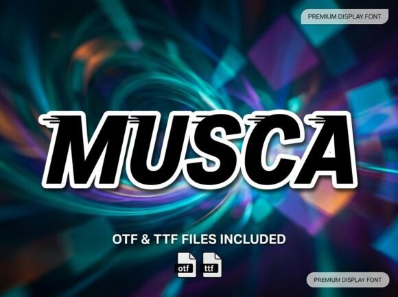 Musca: A High-Velocity Display Typeface for Bold Brands