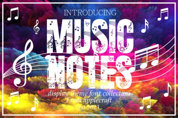 Music Notes: A Fun Decorative Font for Creative Designs
