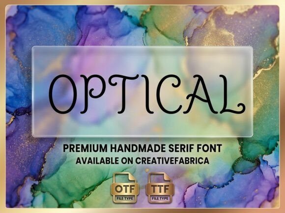 Optical: A Whimsical Handmade Serif for Creative Design