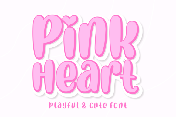 Pink Heart Font: The Playful Typeface for Your Valentine's Designs