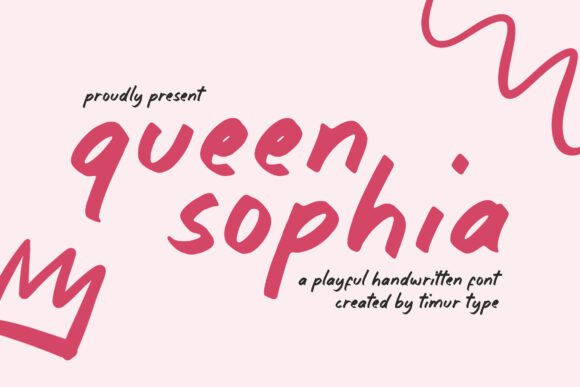 Queen Sophia: A Playful Handwritten Font for Sweet Designs