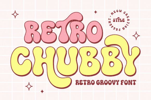 Retro Chubby: A Groovy Font for Bold, Nostalgic Designs