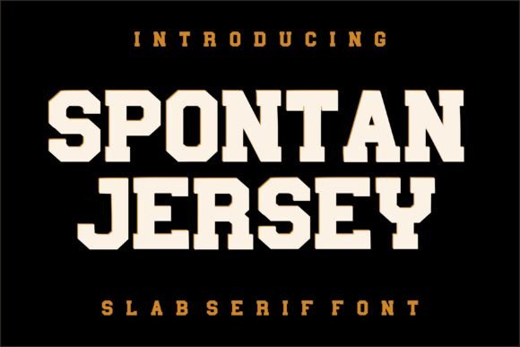 Spontan Jersey: A Typeface for Athletic and Bold Design