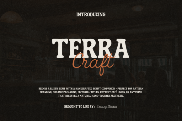 Terra Craft Duo: Handcrafted Font for Artisan Branding