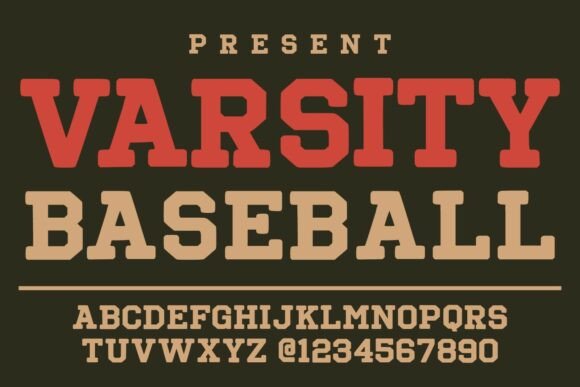 Varsity Baseball: A Bold Retro Slab Serif Typeface