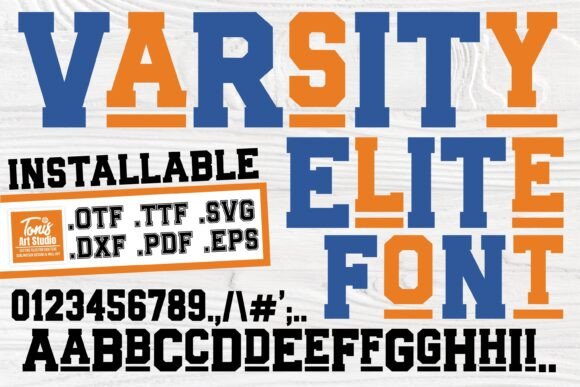 Varsity Elite: Bold Collegiate Typography for Modern Design