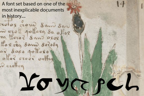 Voynich - Etched: Unlock Alien Typography for Your Designs