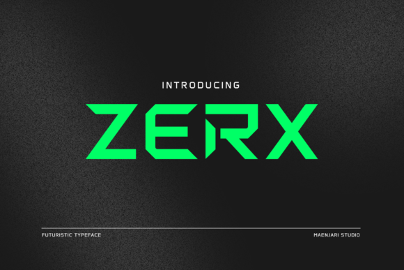 Zerx: A Futuristic Typeface for Modern Designers